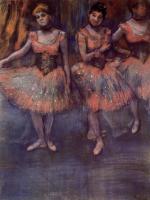 Degas, Edgar - Three Dancers before Exercise